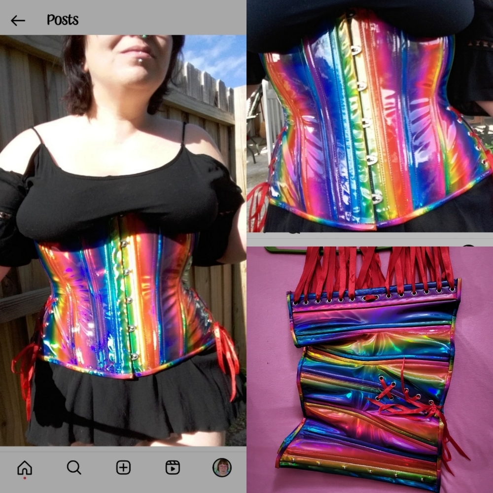 Timeless Trends Rainbow Longline Hourglass Corset 28" - Picture 5 of 5